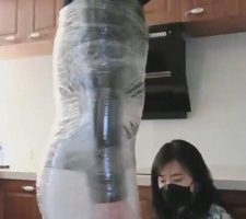 【上海糖糖老师】保鲜膜裹起来虐 bf90251