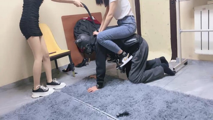 【安琪】姐妹花驯骑马奴专场/耳光转胯 bf25789