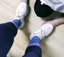 【路遥】健身后原味棉袜辱/鞭打 bf28025