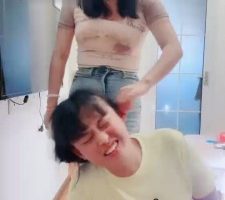 【桃子老师】揪耳朵/头顶高跟/闻舔鞋 bf31951