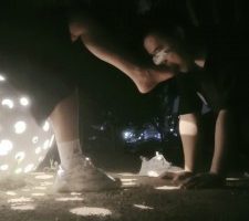 【嗯哼】夜跑后小白鞋原味白袜辱 bf32772