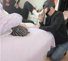 【苒溪】闺蜜带表格进卧室偷窥-白棉袜诱惑【双视角版】 JS240331-12