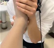 【冰色】臭脚插嘴/原味灰丝恋足舔 JS240402-10