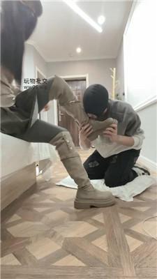 【pink】跪舔脏长靴棉袜/臭脚丫捂脸/玉足狂舔/脚喂食 JS241228-1