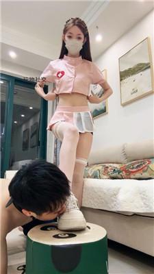 【楚楚】护士姐姐白丝深喉/舌头清理鞋底/日常喂食 JS250221-29